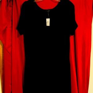Simple black dress with tag